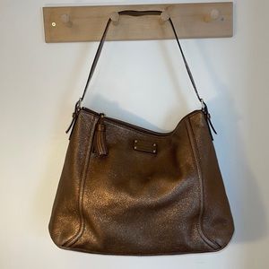 Kate Spade large sparkly shoulder bag with adjustable handles. Pre loved.